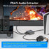 VPFET 4K 60Hz HDMI Audio Extractor Splitter Converter, HDMI to HDMI + Optical + 3.5mm AUX Adapter, Supports HDR10
