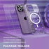 Choiche Magnetic Case for iPhone 14 Pro Max, Women Clear Glitter Bling Case, Compatible MagSafe