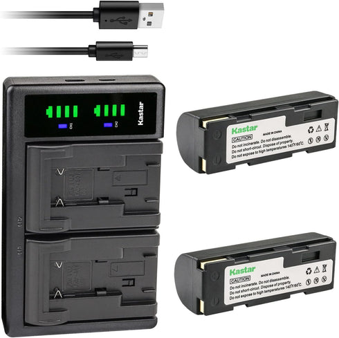Kastar 2-Pack Battery and LTD2 USB Charger Replacement for Kodak KLIC-3000, DC4800, Leica Digilux Zoom Cameras