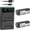 Kastar 2-Pack Battery and LTD2 USB Charger Replacement for Kodak KLIC-3000, DC4800, Leica Digilux Zoom Cameras