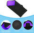 PATIKIL Camera Protective Wrap, 21"x21" Lens Wrap Cloth, Thick Neoprene, Lens Pouch Bag with Hook and Loop, Black Purple