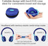 SIMOLIO Kids Bluetooth Headphones with Microphone, 75dB, 85dB, 94dB Volume Limit, Foldable Lightweight for Children
