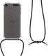 kwmobile Crossbody Case for Apple iPod Touch 6G / 7G, Transparent TPU Cover with Neck Strap - Transparent/Black