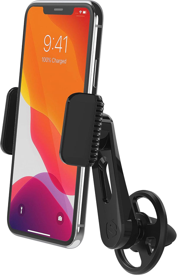 Scosche VP2M-SP Universal Freeflow Vent/Dash Mount Cell Phone Holder, 2-in-1 Portable Adjustable Mobile Device Mount