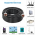 KMR240 50ft N Male to N Male Low Loss Coax Cable, N Type Cable, 50 Ohm Coax Extension with N Male Connector