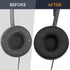 SOULWIT 60mm Ear Pads Replacement for Plantronics HW510/HW520, Poly Blackwire C210/C220/C310/C320, Durable Mesh Fabric