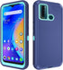 TCL 20XE 5087Z Phone Case - Asuwish Hybrid Rugged Shockproof Hard Protective Drop Proof - Blue