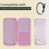 Hard Carry Case Compatible with Logitech MX Keys Mini Minimalist Wireless Illuminated Keyboard (Rose Case)