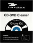Set Premium CD Cleaner Cloth Kit - Compact Disc CD-DVD Cleaning Fluid and Microfiber Towel Anti-Static Glove