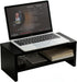 Wooden Monitor Stand Riser, 2-Tier Desk Shelf with Storage Organizer, Ergonomic Computer