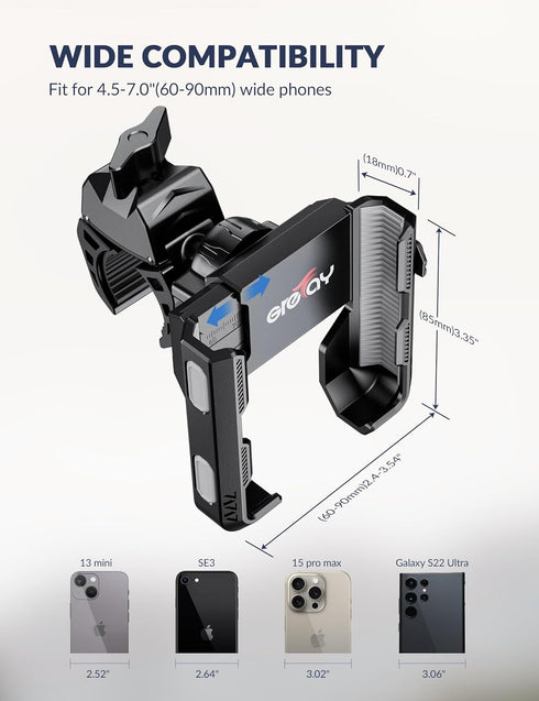 Bike Phone Mount for Electric, Mountain, Scooter, and Dirt Bikes, Universal 360° Bicycle Handlebar Holder for iPhone