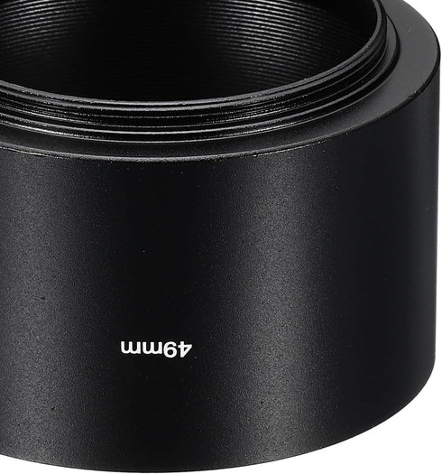 PATIKIL 49mm Lens Hood, Long Focus Anti-reflective Inside Frosted Surface Hood for Nikon, Fujifilm, Pentax, Leica