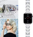 OULUCCI Stainless Steel Band for Apple Watch 38mm 40mm 41mm 42mm 44mm 45mm 46mm 49mm, Women D-Shape Sport Strap