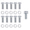 Xinjoduz 10 Pcs Monitor Mount Screws, Screws for Mounting On Monitors, M4 X