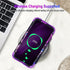 Miqala Case for Galaxy A55 5G/A35 5G, Glow in The Dark Heavy Duty Shockproof Protection - Purple