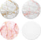 Multi-Function Cell Phone Stand, Rose Gold Pink White Marble Expanding Grip for Smartphones and Tablets (4 Pack)