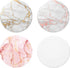 Multi-Function Cell Phone Stand, Rose Gold Pink White Marble Expanding Grip for Smartphones and Tablets (4 Pack)