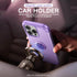 IDweel iPhone 15 Pro Max Case: 2-in-1 Shockproof with Screen Protector, 360° Ring Holder, Camera Lens Protector, Purple.