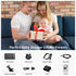 Setup 4.3'' 1080P 4X Zoom,10 360 Baby Car Camera,Plug and Play Easy HD Car Baby Monitor with Lullabies, Auto IR Night