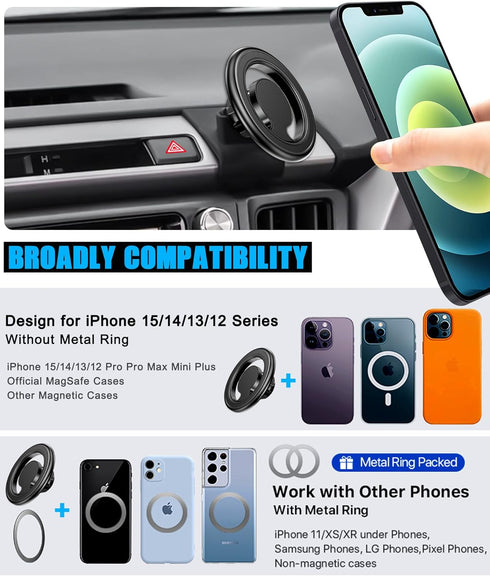 Magsafe Car Phone Holder, Air Vent Adjustable Stand, Auto Cradles Dashboard Mount for Toyota RAV4 2013-2018 - Custom