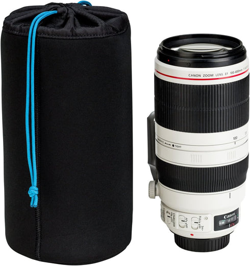 9x4.8 (23x12 cm) (636-354) Tenba Tools Soft Lens Pouch for DSLR and Mirrorless Lenses in. Black