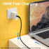 Fasgear 6ft USB C to USB C 3.1 Gen 2 Cable, 100W, 4K@60Hz, 5A Power Delivery, Compatible with MacBook, iPad Pro, Black.