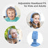 SIMOLIO Kids Headphones Wired with Microphone for Virtual School & Gaming, Safe Volume Cord Headphone with Flexible