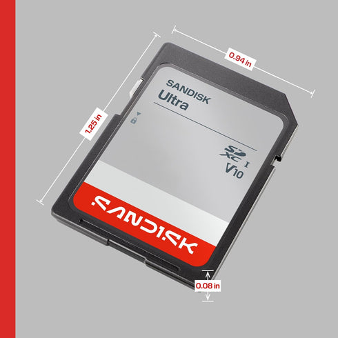 Sandisk 64GB 145MB/s V10, U1, C10 SDSDUVQ-064G-GN6IN Ultra SDHC UHS-I Card and SDXC UHS-I Card - Up to Read Speed, Full
