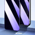 iPhone 14, 13, 13 Pro Screen Protector (2 Pack) - 6.1" Tempered Glass Privacy Film, Anti-Blue Light, HD Clear (Purple)