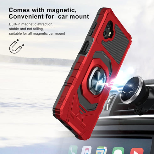 for Samsung Galaxy Xcover 6 Pro Phone Case with Tempered Glass Screen Protector, Military Grade Heavy Duty Shockproof