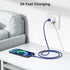 Elebase Car Charger Cable for Samsung Galaxy S25, 1.5/3.3/6.6FT 3-Pack, USB A to Type C for Galaxy S24 S23 S22