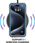 for iPhone 15 Pro Case Waterproof 6.1'', Full Protective Dustproof Shockproof Phone Case with Screen Protector (Blue)