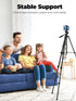 EMART 61 Phone Tripod Stand with Flexible Gooseneck, Portable Tripod for iPhone and Camera, Overhead Cellphone Holder