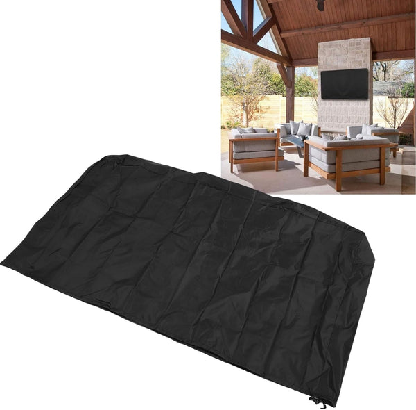 Eminchu 210D Outdoor TV Stand Cover, Rainproof Dust Proof TV Cover, Elastic Band with Oxford Cloth, Ideal for Patio