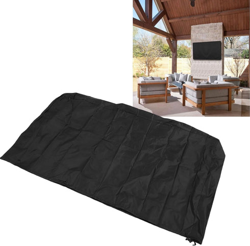 210D Outdoor TV Stand Cover, Rainproof Dust Proof, Oxford Cloth, Size S - Secure Fit with Elastic Band, Year Round