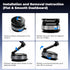 Edenseelake 360 17 16 15 14 13 12 Car Phone Holder for Magsafe, Adjustable Car Phone Mount, Strong Magnetic Vacuum