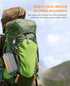 20000mAh Power Bank - Portable Solar Charger, External Battery Pack with Dual Built-in Super Bright Flashlight,