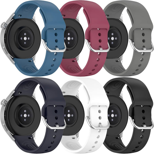 Silicone Bands Compatible with Xiaomi Watch S2/S1/S1 Pro, Adjustable Replacement Bands Strap for Women Men