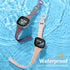 Getino Compatible with Fitbit Sense/Sense 2 Bands, Slim Soft Sport Accessories for Women Men, Small Violet/Pink/Beige