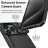 iPhone 15 Pro Case Wallet, Black - Rugged Shockproof, Military Grade Drop Protection, Card Holder (4-5 Cards),