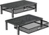 ELIVED 2 Pack Monitor Stand Riser with Drawer, 3 Height Adjustable with Larger Storage Space for Home and Office