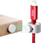 PZOZ (5 pcs) Reusable Magnetic Cable Ties, Elastic Silicone Cord Organizer Straps for iPhone Charging Cable, White