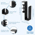 ZJRDYYK Desk Side Storage Organizer, Hanging Desk Side Laptop Holder, Vertical Laptop Stand Holder, Computer Desk Side