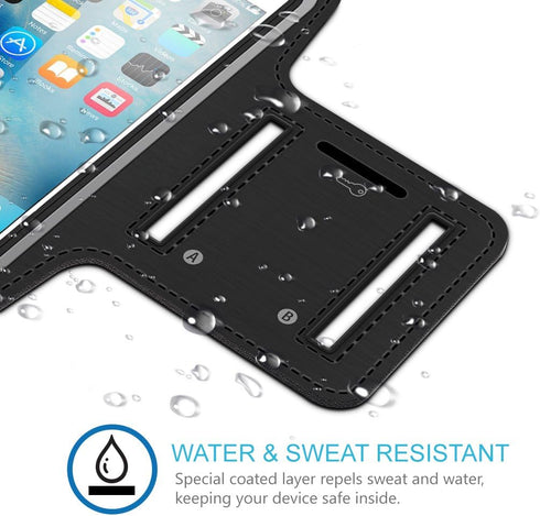 MMOBIEL Arm Phone Holder for Running - Compatible with iPhone 15/14/13 Mini/12 Mini/SE 2020/8/7/6