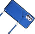 Galaxy A32 5G Wallet Case, Flip Case with Credit Card Holder Lanyard Strap for Women & Men, PU Leather Blue