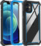 Heavy Duty iPhone 12/12 Pro Case with Screen Protector, Full Body Rugged Shockproof Tough Protective Cover (Black