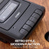 Coby Cassette Portable Player & Recorder Retro Audio Tape Recorder with Built-In Microphone, Speaker & Headphone Jack
