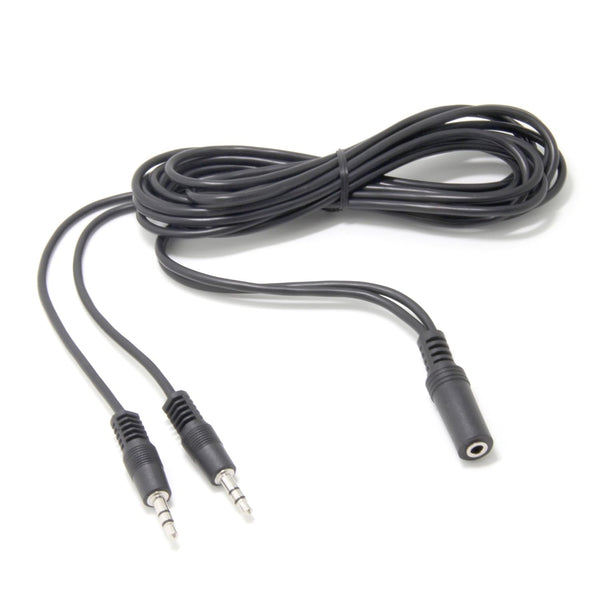 Ancable 3.5mm Stereo Female to 2-Male Y-Splitter Audio Cable, 2M, Aluminum Connector