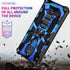 Military Grade Moto G Play Case 2021 - Drop Tested, Built-in Kickstand, Camouflage Deep Blue, Magnetic Car Mount