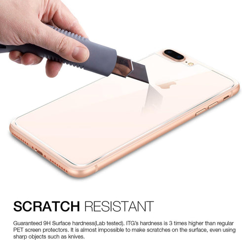 PATCHWORKS ITG Pro Screen Protector for iPhone 8 Plus (5.5 inch), Diamond Crystal Clear, 9H Hardness